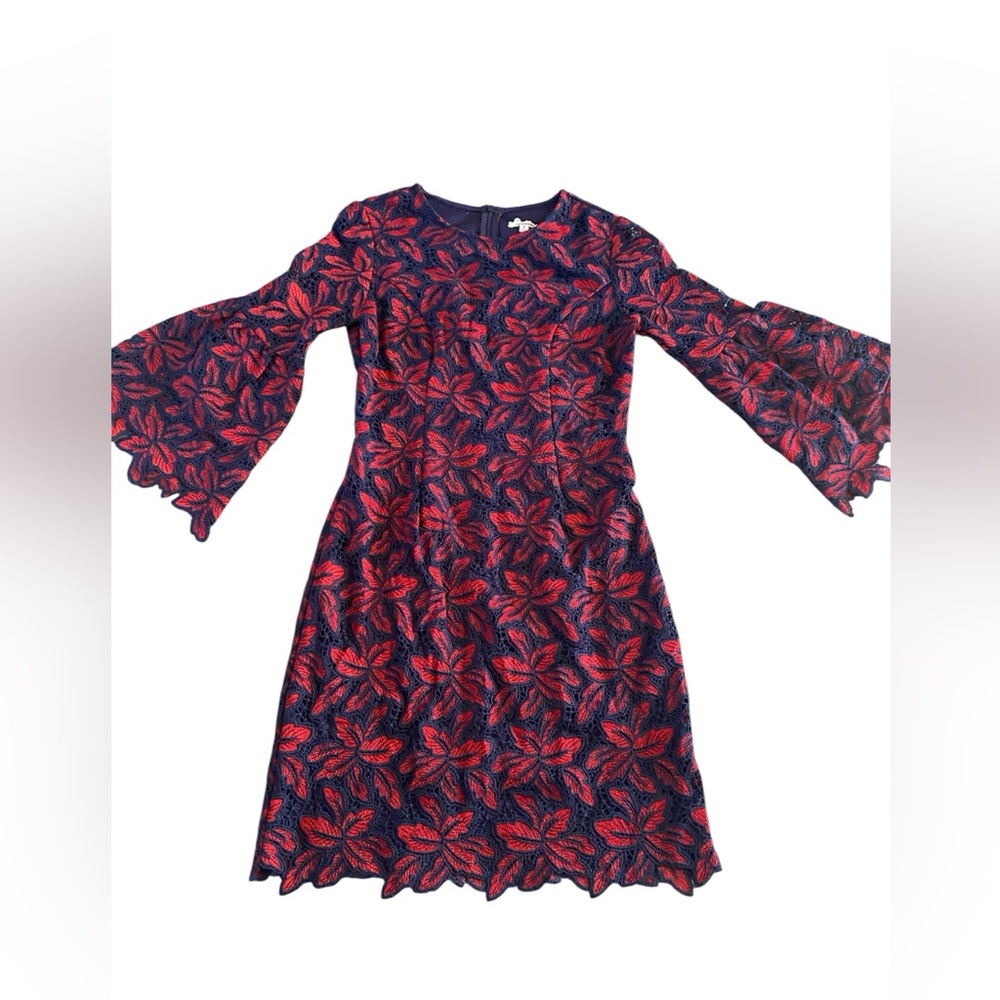 Minuet Petite Red and Blue Floral Kids Dress